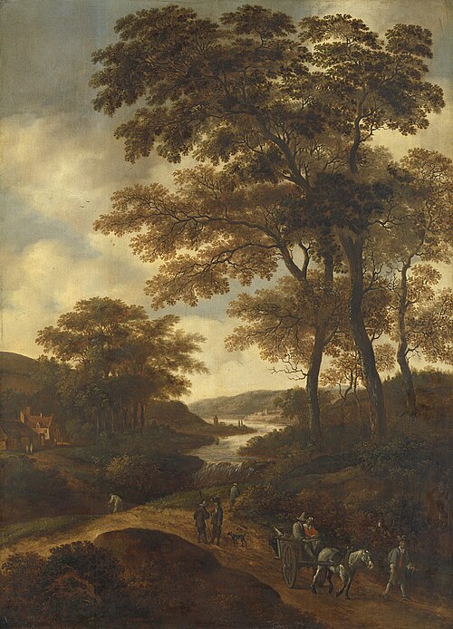Wooded landscape, 1650, Pieter van Asch