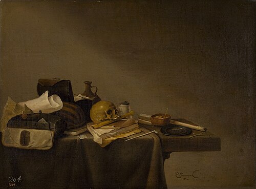 Emblème de la Mort, 1635, Pieter Steenwijck