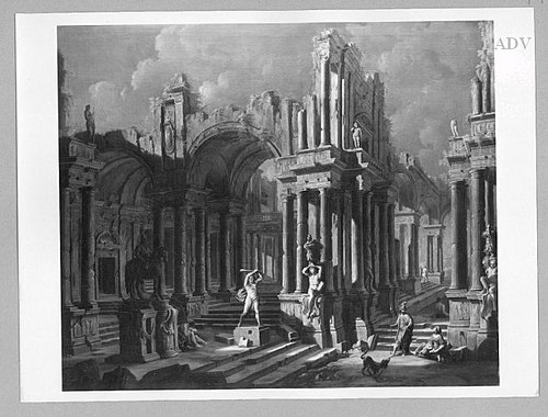 Capriccio with Ruins, 1722, Pietro Capelli