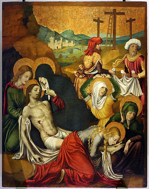 Il seppellimento di Cristo, , Pietro Cavaro