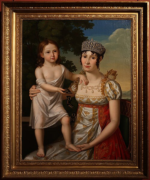 Elisa et sa fille Elisa Napoléone, , Pietro Nocchi
