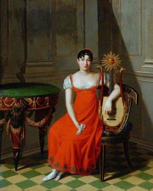 A Lady with a Lyre Guitar, 1811, Pietro Nocchi