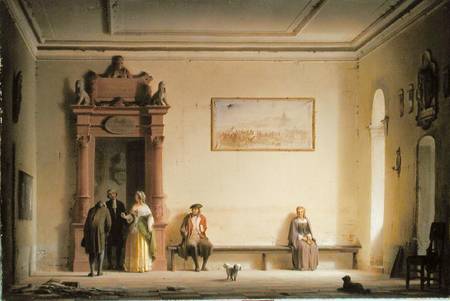 The Waitingroom, 1857, Hermann Dyck