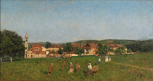 Procession in the Abbey at Tiglieto, 1895, Serafin de Avendano