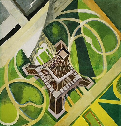 La Tour Eiffel et les Jardins du Champ-de-Mars, 1922, Robert Delaunay