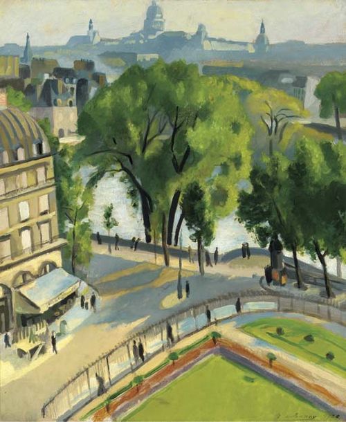 View from Quai du Louvre, 1928, Robert Delaunay