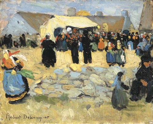 Market in Brittany, 1905, Robert Delaunay