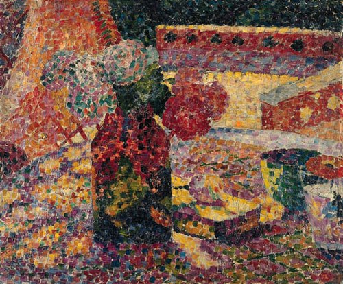 Still Life with a Flower Vase, 1907, Robert Delaunay