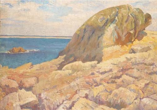Landscape: The Rock before the Sea, 1904, Robert Delaunay