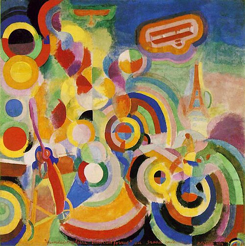 Hommage to Blériot, 1914, Robert Delaunay