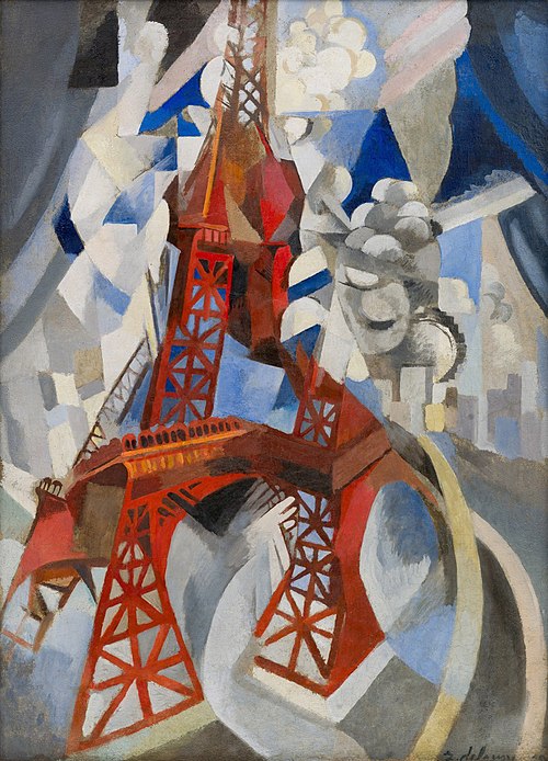 Red Eiffel Tower, 1911, Robert Delaunay