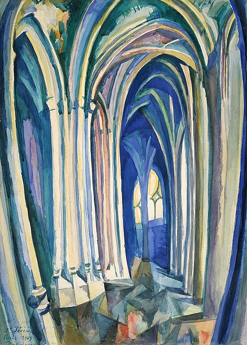 Saint-Séverin, 1909, Robert Delaunay