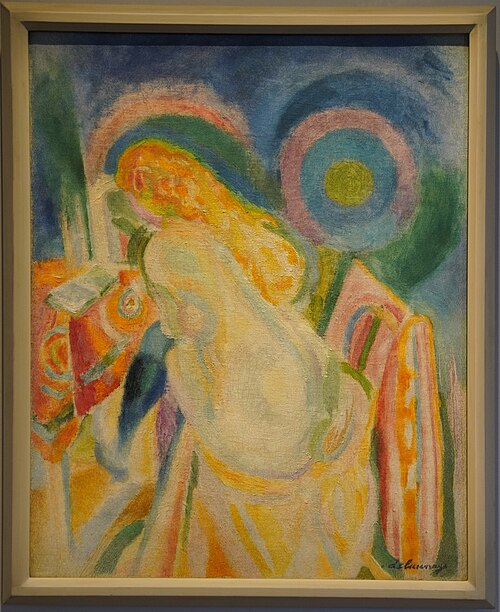 Femme nue lisant, 1915, Robert Delaunay