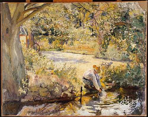 The Banks of the Yèvre, 1903, Robert Delaunay