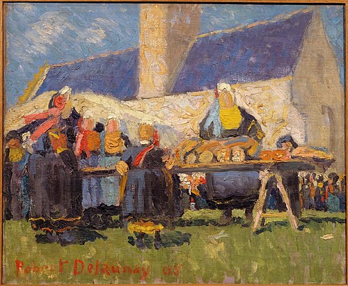 Market in Brittany, 1905, Robert Delaunay