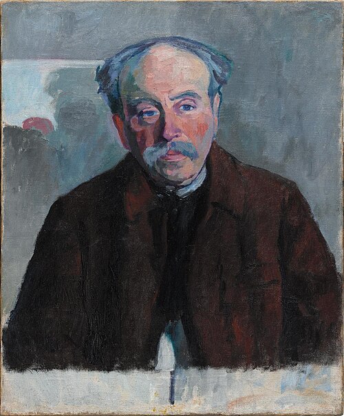 Portrait of Henri Rousseau, 1914, Robert Delaunay