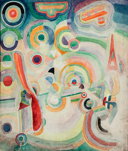 Hommage à Blériot, 1914, Robert Delaunay