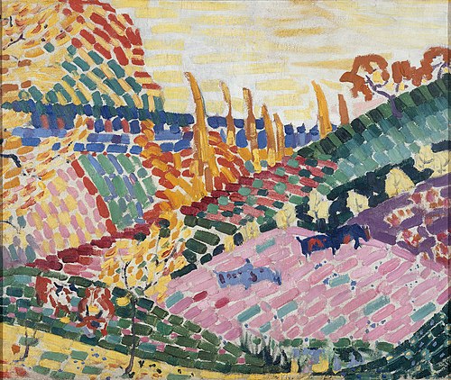 Paysage aux vaches, 1906, Robert Delaunay