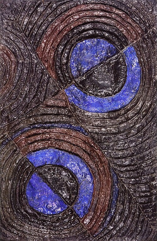 Relief Brown and Blue, 1932, Robert Delaunay