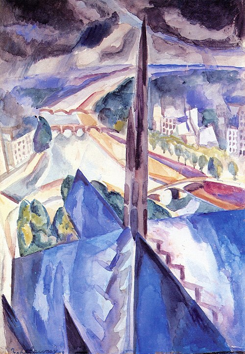 The Spire of Notre-Dame, 1909, Robert Delaunay