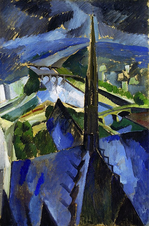 The Spire of Notre-Dame, 1910, Robert Delaunay
