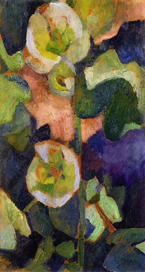 White Hollyhock, 1909, Robert Delaunay