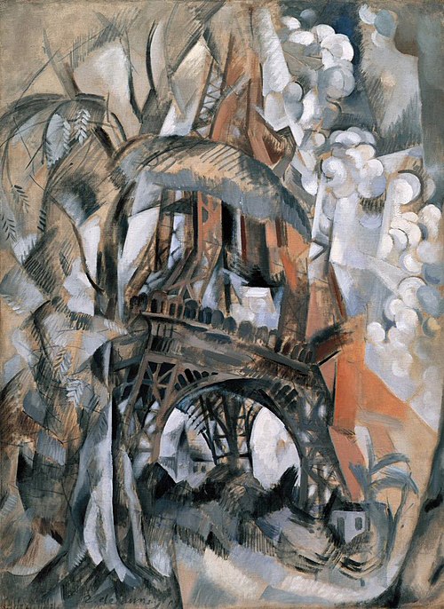 Tour Eiffel aux arbres, 1910, Robert Delaunay
