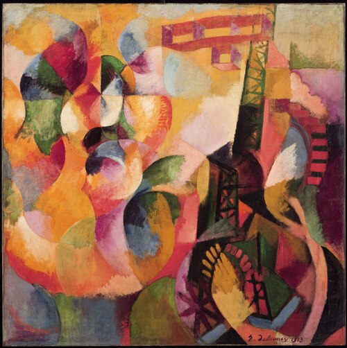 Soleil, tour, aéroplane (Sun, Tower, Airplane), 1913, Robert Delaunay