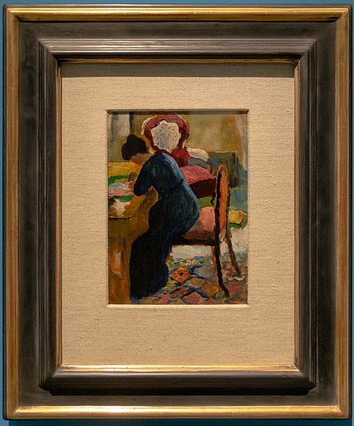 Elisabeth at the desk, 1909, August Macke