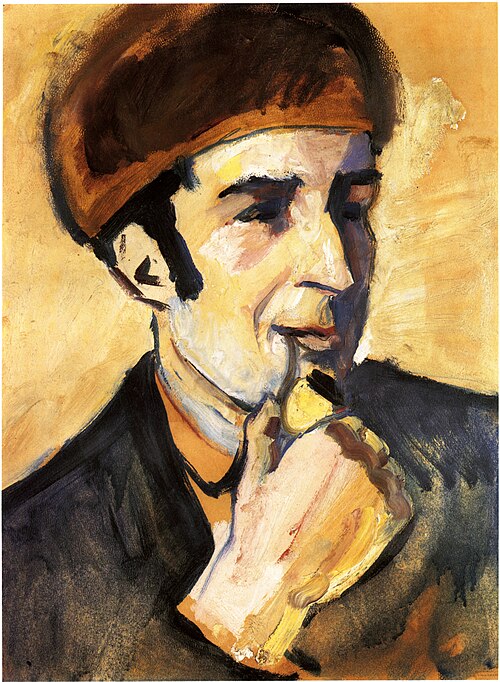 Portrait of Franz Marc, 1910, August Macke