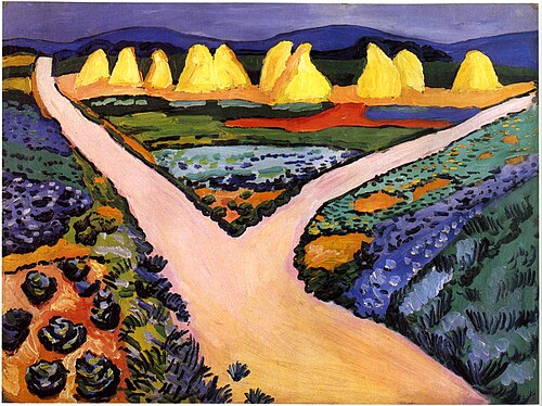 Champs potagers, 1911, August Macke