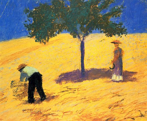 Baum im Kornfeld, 1907, August Macke