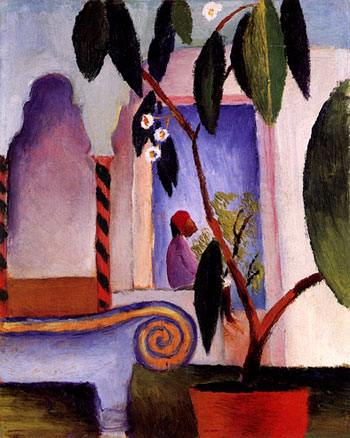 Arabisches Café, 1914, August Macke