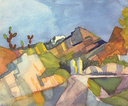Felsige Landschaft, 1914, August Macke