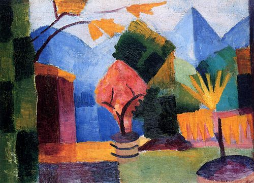 Garten am Thuner See by August Macke, 1913, August Macke