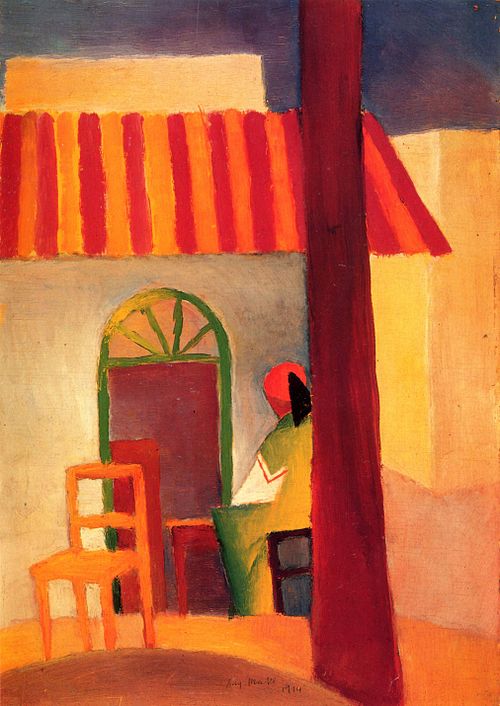 Turkish Café, 1914, August Macke