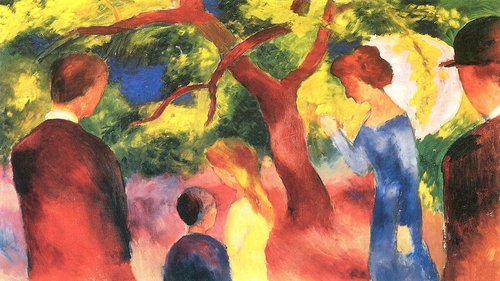 Large promenade, 1914, August Macke