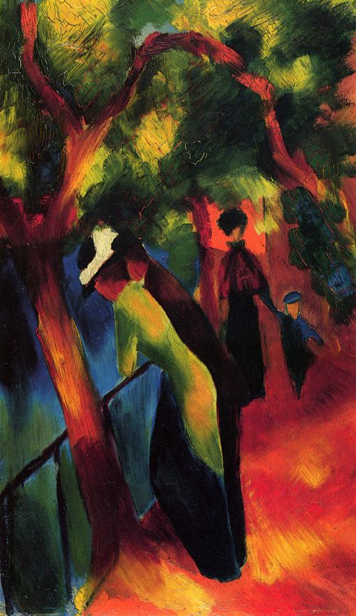 Sunlight Walk, 1913, August Macke