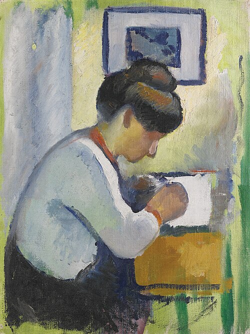 Woman Writing, 1910, August Macke