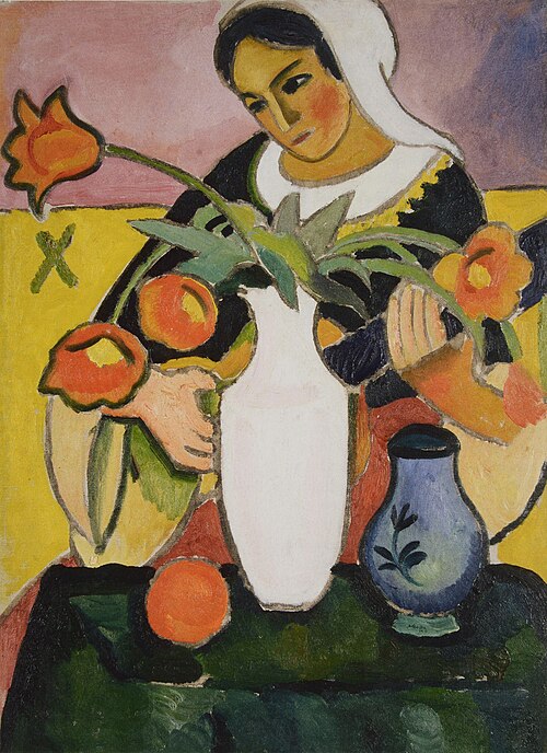 Joueuse de luth, 1910, August Macke