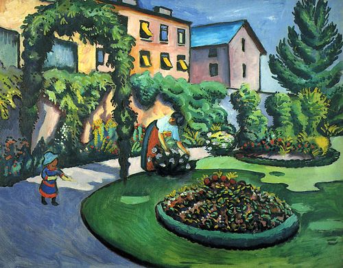 Gartenbild, 1911, August Macke