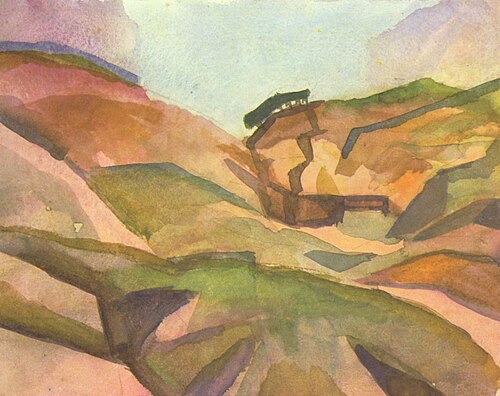 Schlucht, 1914, August Macke