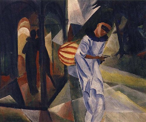 Pierrot, 1913, August Macke
