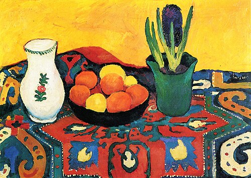 Stilleben: Hyazinthenteppich, 1910, August Macke