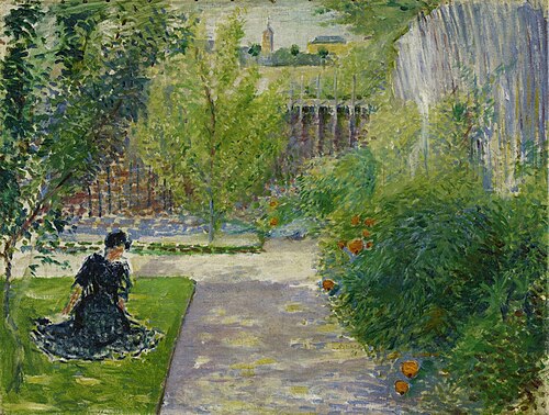 Sonniger Garten, 1908, August Macke