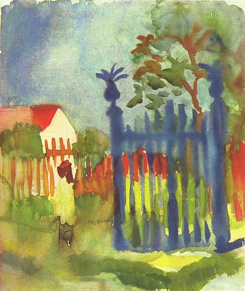 Portail du jardin, 1914, August Macke