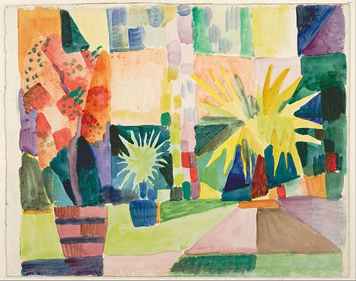Garden on Lake Thun, 1914, August Macke