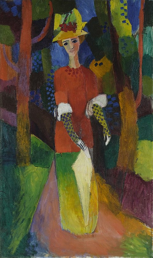 Lady in a Park, 1914, August Macke