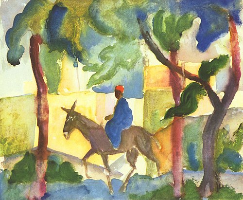Donkey Rider, 1914, August Macke