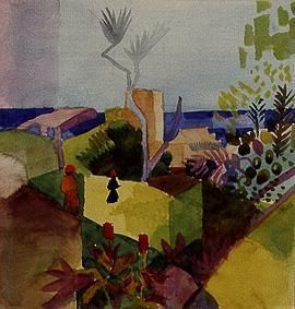Landscape by the Sea, 1914, August Macke